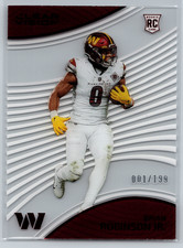 Jahan Dotson 2022 Panini Chronicles Clear Vision Blue Rookie /99 #CVR-19