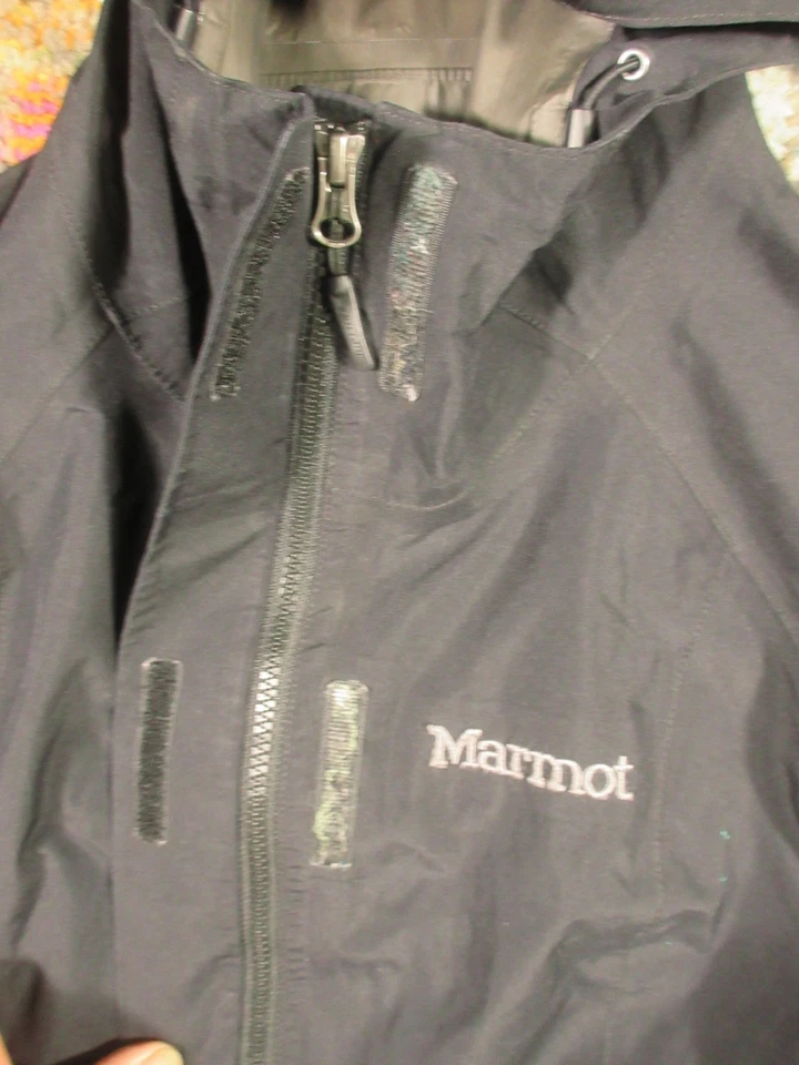 Chaqueta de Lluvia Marmot Gore Tex Con Capucha Para Mujer Pequeña Cremallera Completa Costura Sellada Shell Parka Foto 4 de 4