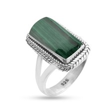 Solid 925 Sterling Silver Ring For Women, Gemstone Ring, Silver Statement Rin...