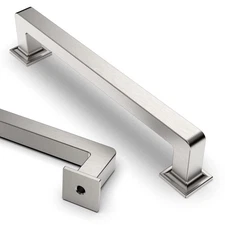 Asidrama 6pk 5" (128mm) Brushed Satin Nickel Cabinet Pulls Kitchen Handle