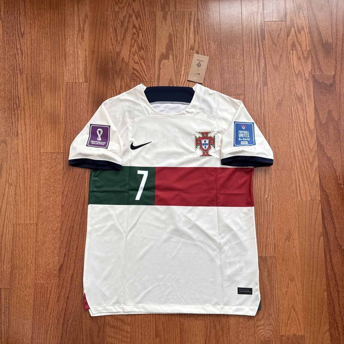 2022ポルトガル アウェイ #7 Cロナウド M Portugal Away Soccer Jersey Ronaldo #7 World Cup 2022 XXL | eBay
