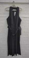 New Mango Lula Belted Sleeveless Maxi Dress Womens Size 14