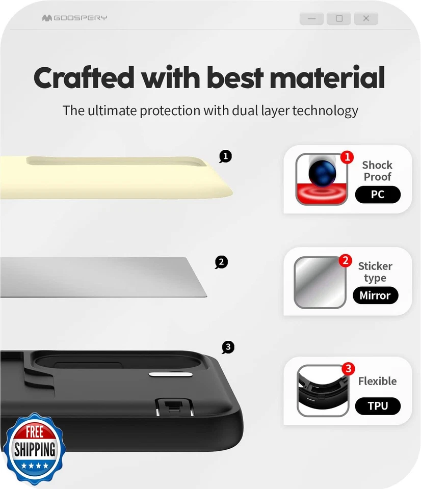 GOOSPERY Parachoques Magnético para Puerta Compatible con Funda Galaxy S23, Ca Foto 4 de 4