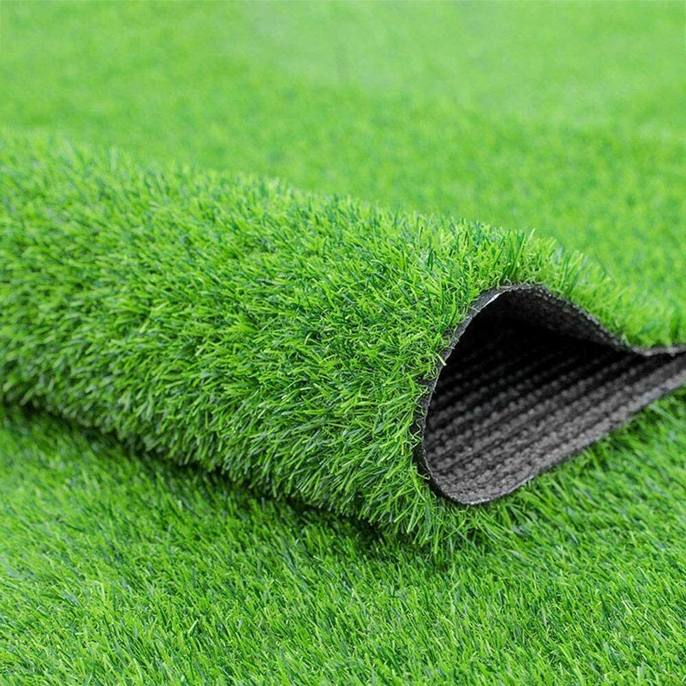 Artificial Grass Turf 1.2 inch Pile Height High Density Fake Faux Grass Lawn Mat