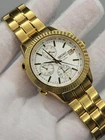 [ MINT ] 1991 Seiko Chronometer ALARM 100M Date TACHYMETER Vintage Wood Box Rare