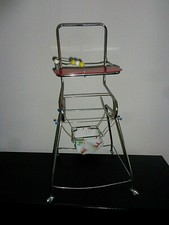  Schildkrötpuppen Puppenhochstuhl Gehfrei Schaukelstuhl Kombimöbel um 1968-1972