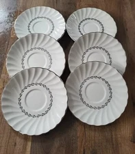lot of 6 Vintage Homer Laughlin China "ARCADIA" CUP Saucer Plates USA