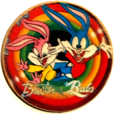 Mega Tazo 65 Buster & Babs 1994 Tazo, Pogs, Milk Cap 3 Puntos
