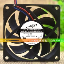 ADDA AD0724HB-D72 7015 24V 0.16A 7CM 3-wire Industrial Cooling Fan Mute