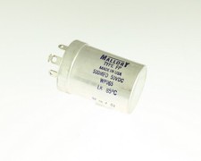 WP065 MALLORY CAPACITOR 500UF 50V ALUMINUM ELECTROLYTIC LARGE CAN TWIST LOCK