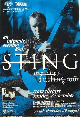 ミュージシャン STING mercury falling tour 96tee L STING 