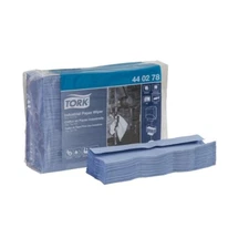 Tork 440278 Top-Pak Blue Paper 4 Ply Industrial Wiper (90 Sheets x 5)