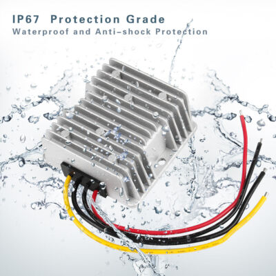 #ad Power Converter Regulator DC 24V 36V 48V Step Down to DC 12V 120W 10A Waterproof $12.99