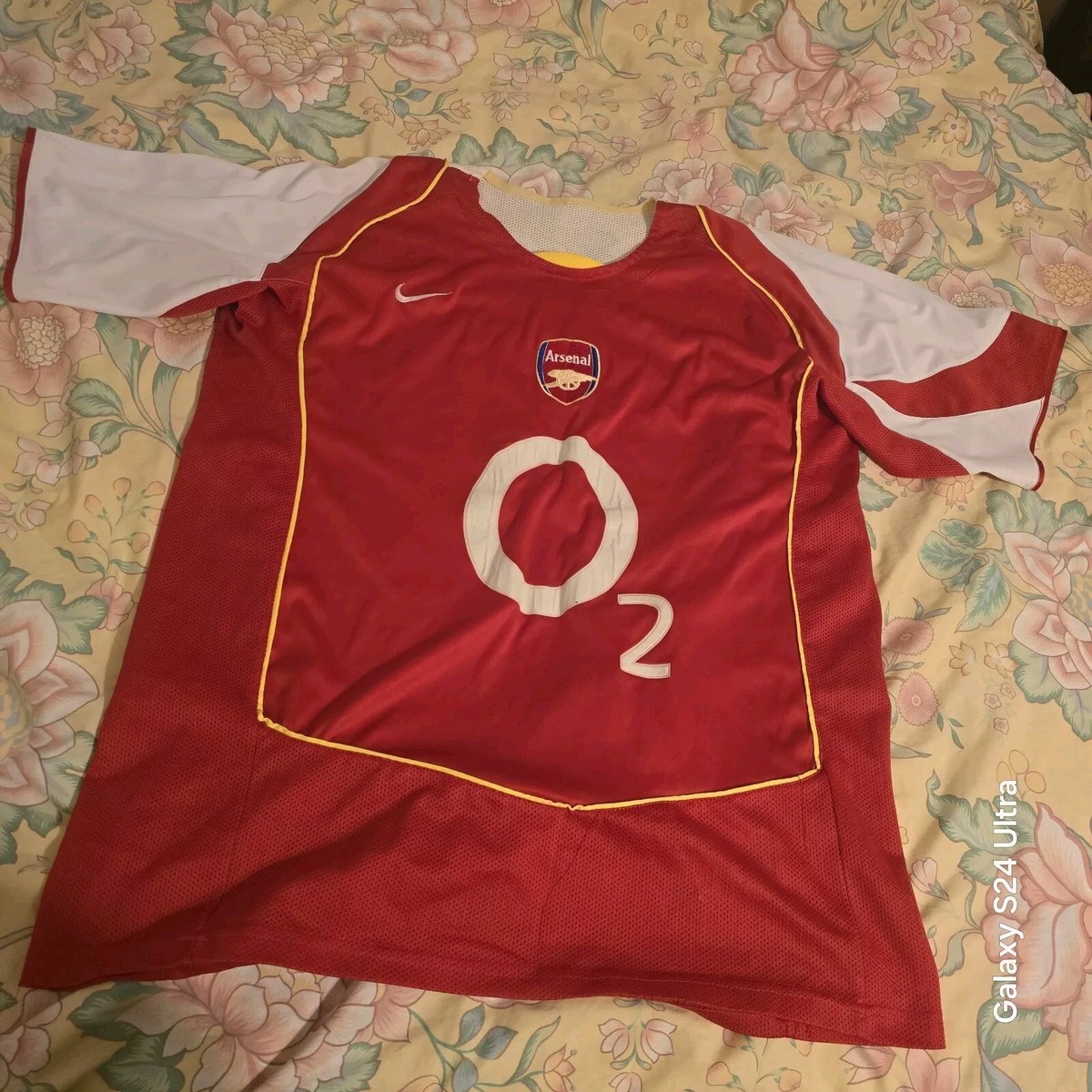 00/02 NIKE × Arsenal S/S Game Shirts Vintage Nike Arsenal 02 Football Jersey Shirt Adult Large