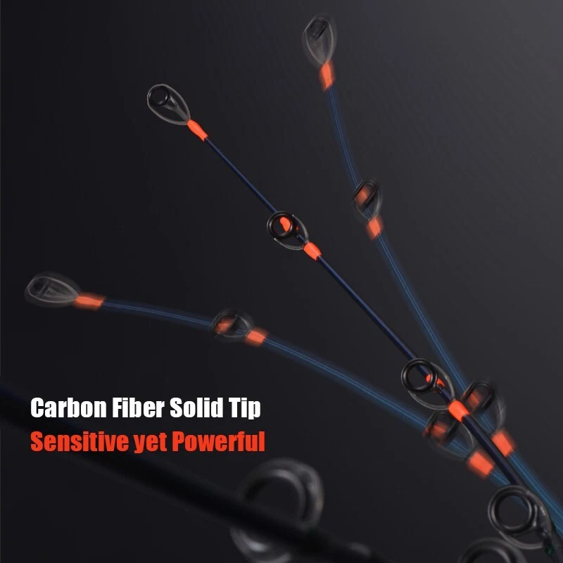 2Pcs Jigging Fishing Rod 6'3" PE 1.2-3# Lure Weight 80-200gr ML 98% Carbon Fiber - Image 3 of 4