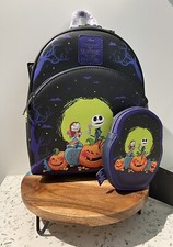 Loungefly Nightmare Before Christmas Night Shade Backpack & Coin Purse NWT