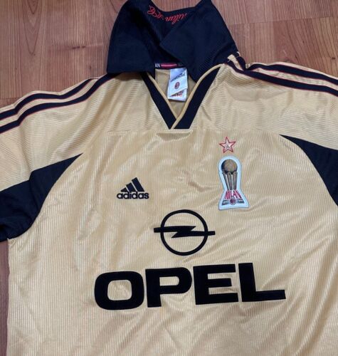 AC Milan Centenary 1999-00 Adidas Centenario Fußball Trikot Vintage - Bild 2 von 5