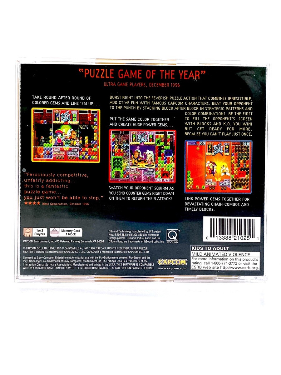 Super Puzzle Fighter 2 II Turbo (Sony Playstation 1 PS1 PSX