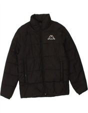 Kappa Womens Padded Jacket Uk 14 Medium Black Polyamide Ax02