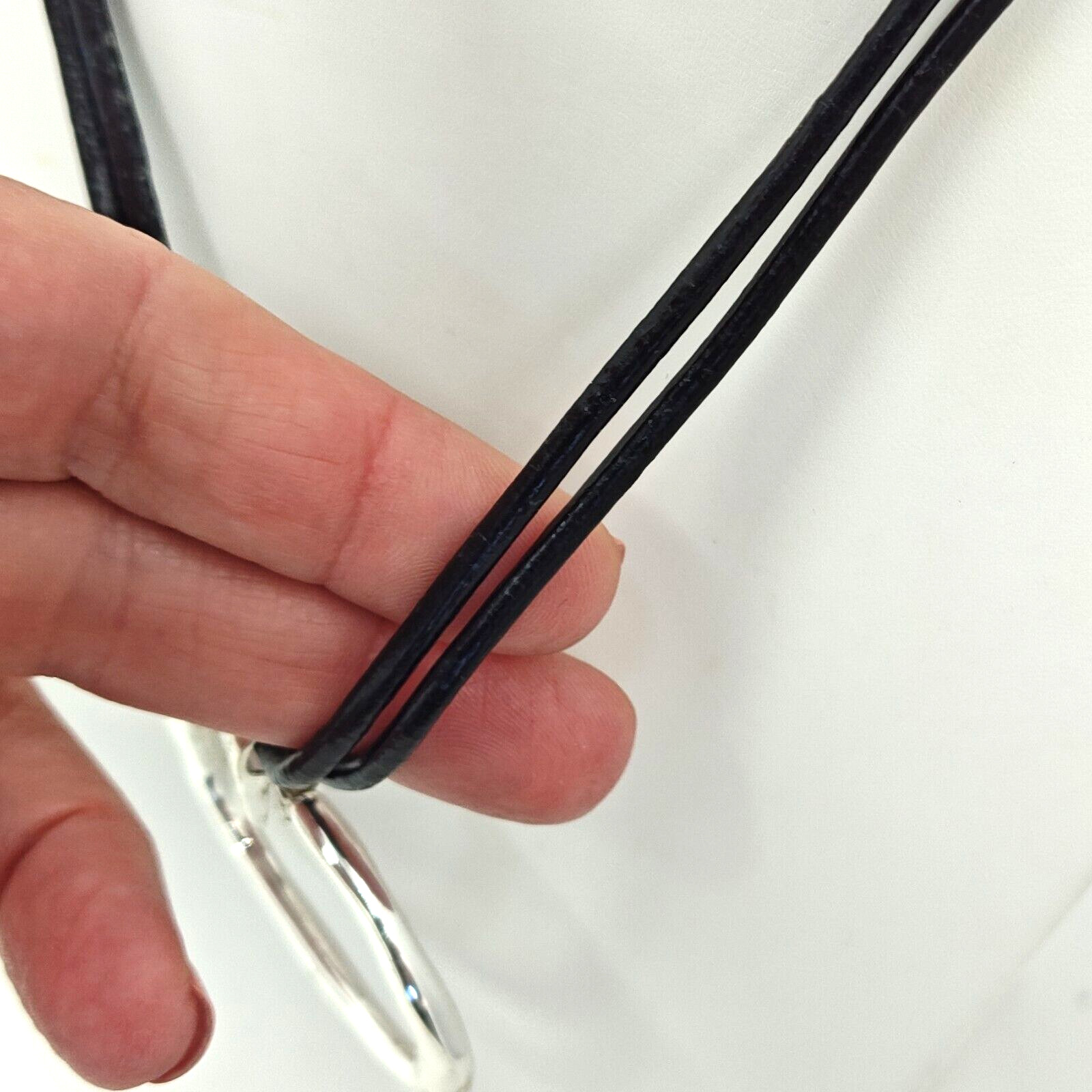 Chicos Statement Multi Strand Pendant Silver 160" - image 3