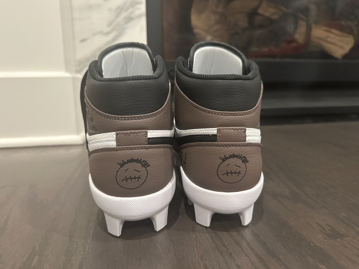 Size 10.5 - Custom Air Jordan 1 HIghtop Cleats - Travis  display picture 2
