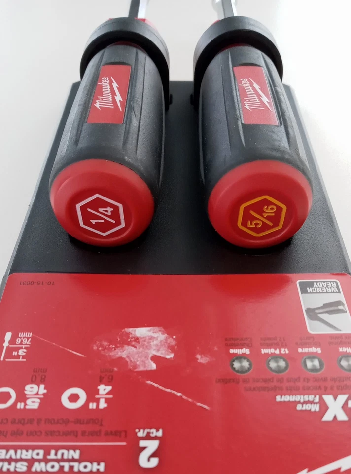 Milwaukee 48-22-2402 Hollow Nut Driver 2-Piece Set 1/4" & 5/16" - Image 2 of 3