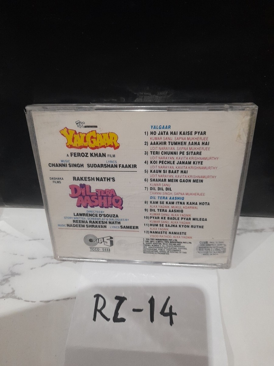 YALGAAR DIL TERA AASHIQ AUDIO CD: NEW SEALED CD 💙 UK