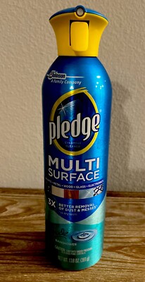 Pledge Multi Surface Dust Cleaner Spray W/Glade Rainshower 13.8oz NEW