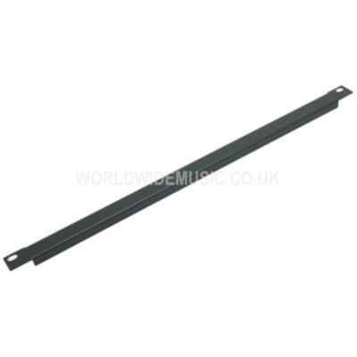 1/2 HE (Halbe HE) 19'' Rackmontage Blank Panel schwarz pulverbeschichteter Stahl