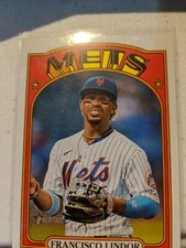 2021 Topps Heritage High Number Baseball Base Card #501 Francisco Lindor Mets