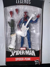 SPIDER-PUNK BAF Lizard Build A Figure Marvel Legends Spider-Man 6” New Sealed