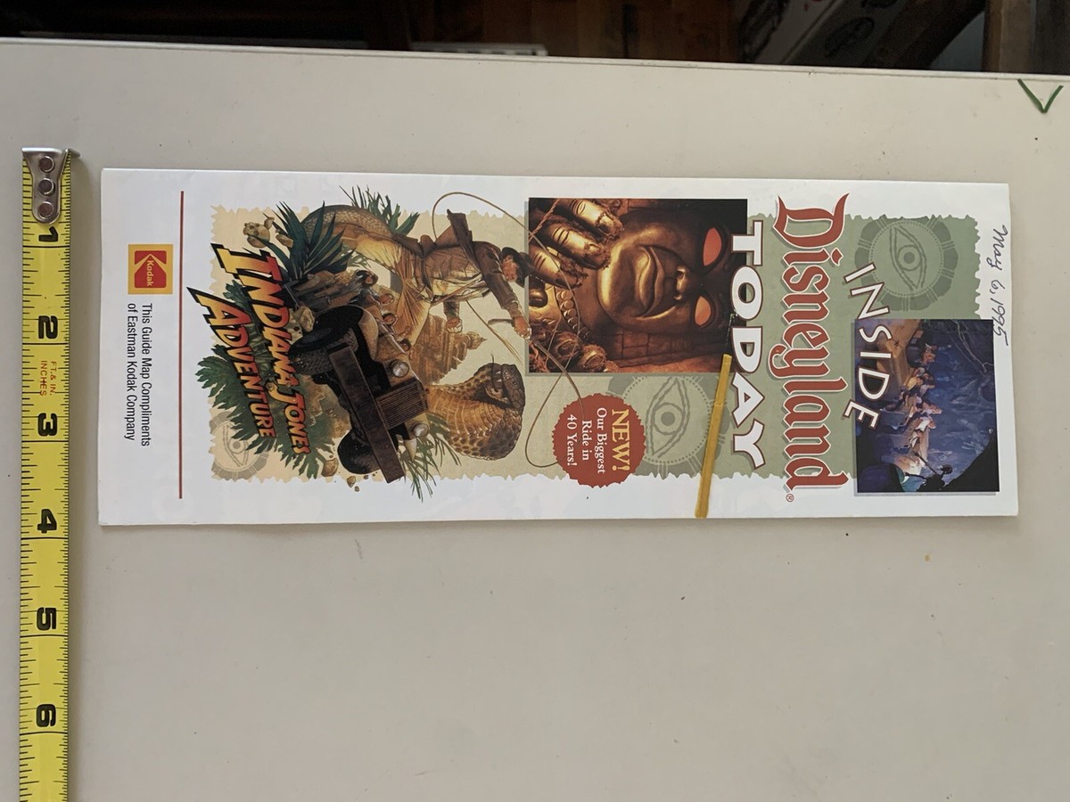 1995 Disneyland brochure Disney Indians jones box57 | eBay