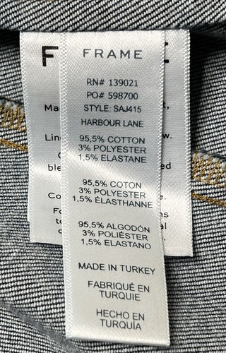 Frame Denim Women’s Snap Away Trucker Denim Jacket Size S Petite NWOT Designer - Picture 9 of 23