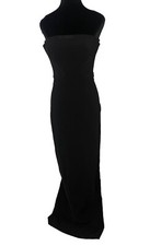 Brandon Maxwell Black Tuxedo Strapless Dress Xs-size 0-corset Satin Top- $2,895