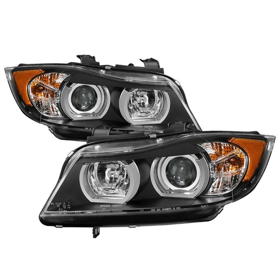 Spyder Signature LBDRL Black Projector Headlight For 06-08 BMW E90 3-Series 4DR - Image 2 of 4