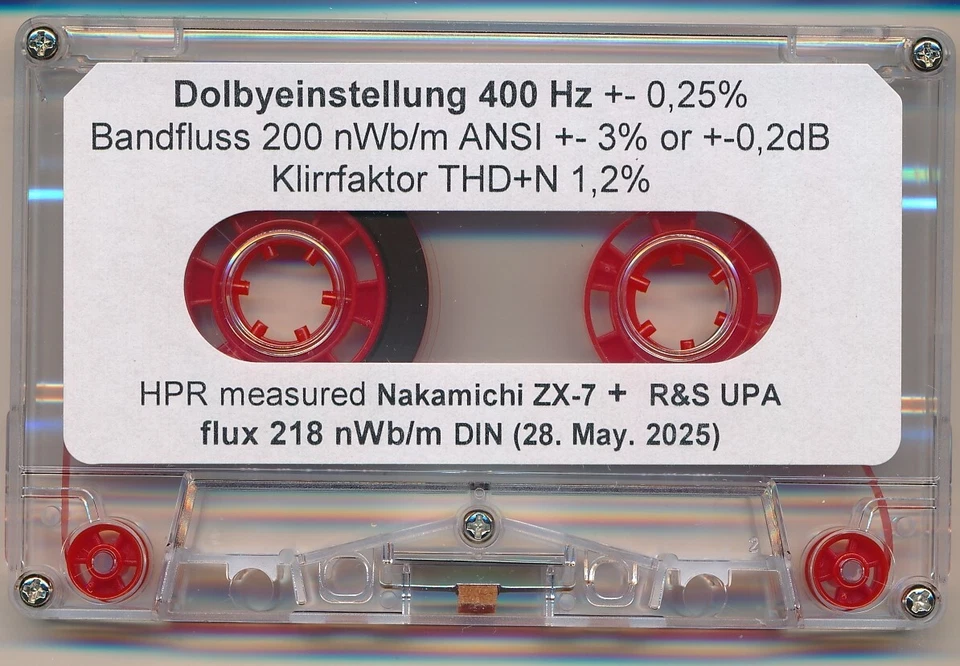 Mess Test cassette Pegel W&F Azimut Dolby Level Frequenzg. Kopfhöhen calibration - image 3 of 4