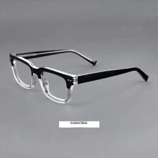 Sesto Ambrogini Private Label Italian Eyewear Frame. Gradient Black. MSRP $1,280