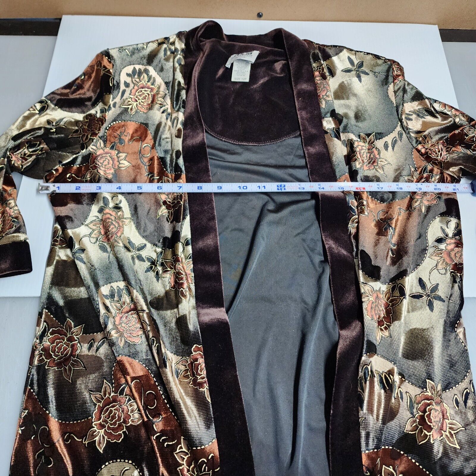R&M Richards Dress & Jacket Womens 12 Petite Brow… - image 14