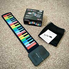 Barely Used Technical Pro Roll Up Piano Silicone Keyboard 37 Keys with Mesh Bag