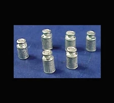 HO/HOn3 CASTINGS SMALL MILK CANS WISEMAN MODEL SERVICES DETAIL PARTS #HO128 