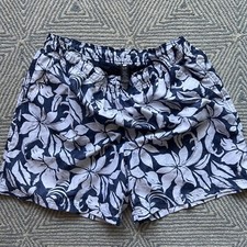 OP Board/Swim Short - XL - Blue/White Floral Pattern