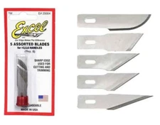Excel Assorted Heavy Duty Blades Pack of 5 Hobby Knife Craft Tool EXL-20004