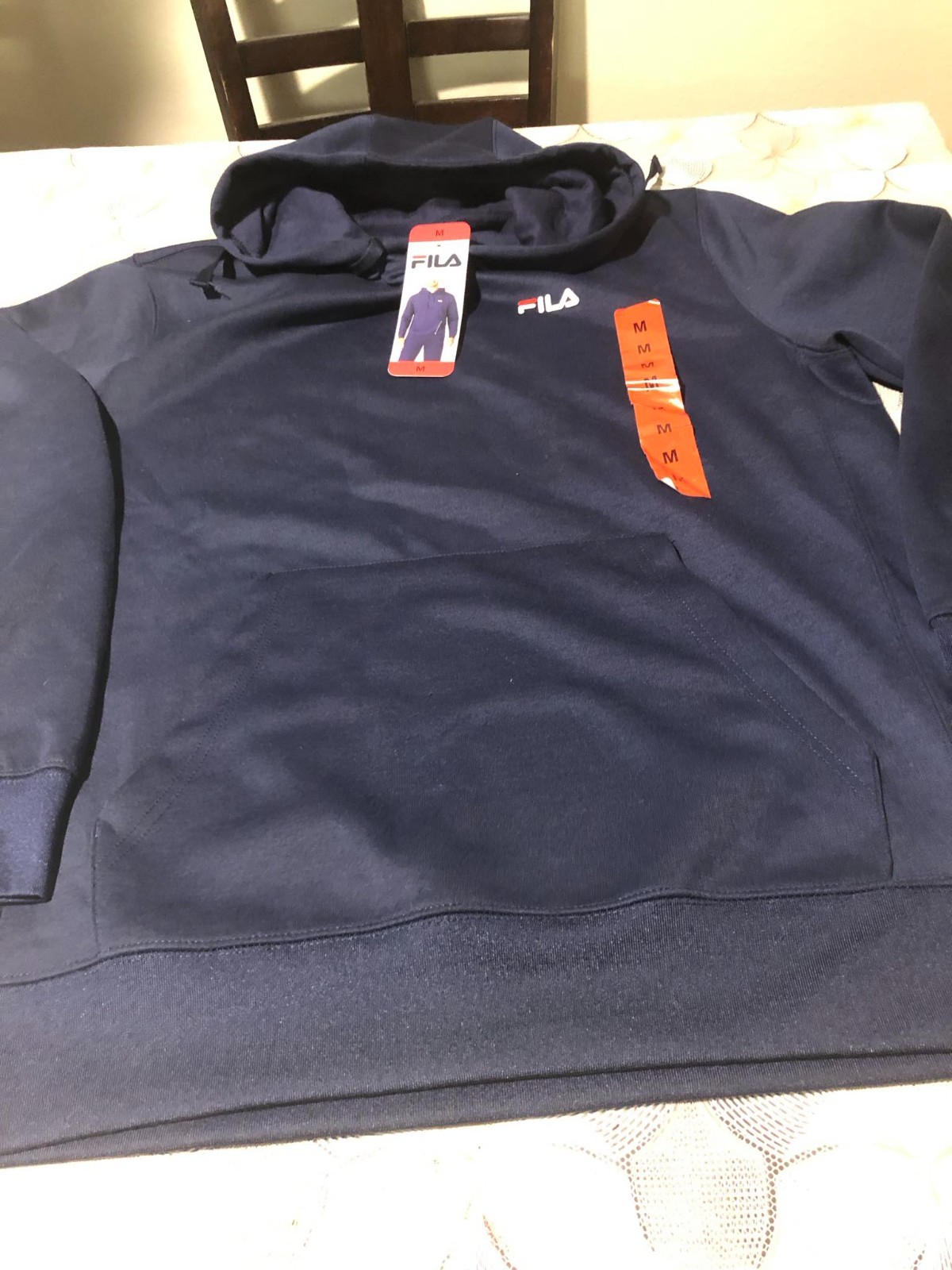 FILA FELPA CON CAPPUCCIO UOMO PERFORMANCE (NAVY M