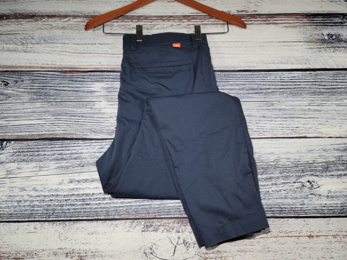 Nike UV Pants Men's 36x30 Navy Blue Slim Fit Chino Golf Performance Lightweight - Picture 1 of 7