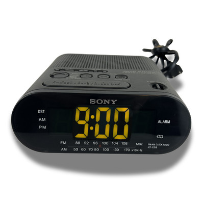 Sony ICF-C218 Dream Machine AM/FM Clock Radio Black Digital Alarm Tested Works