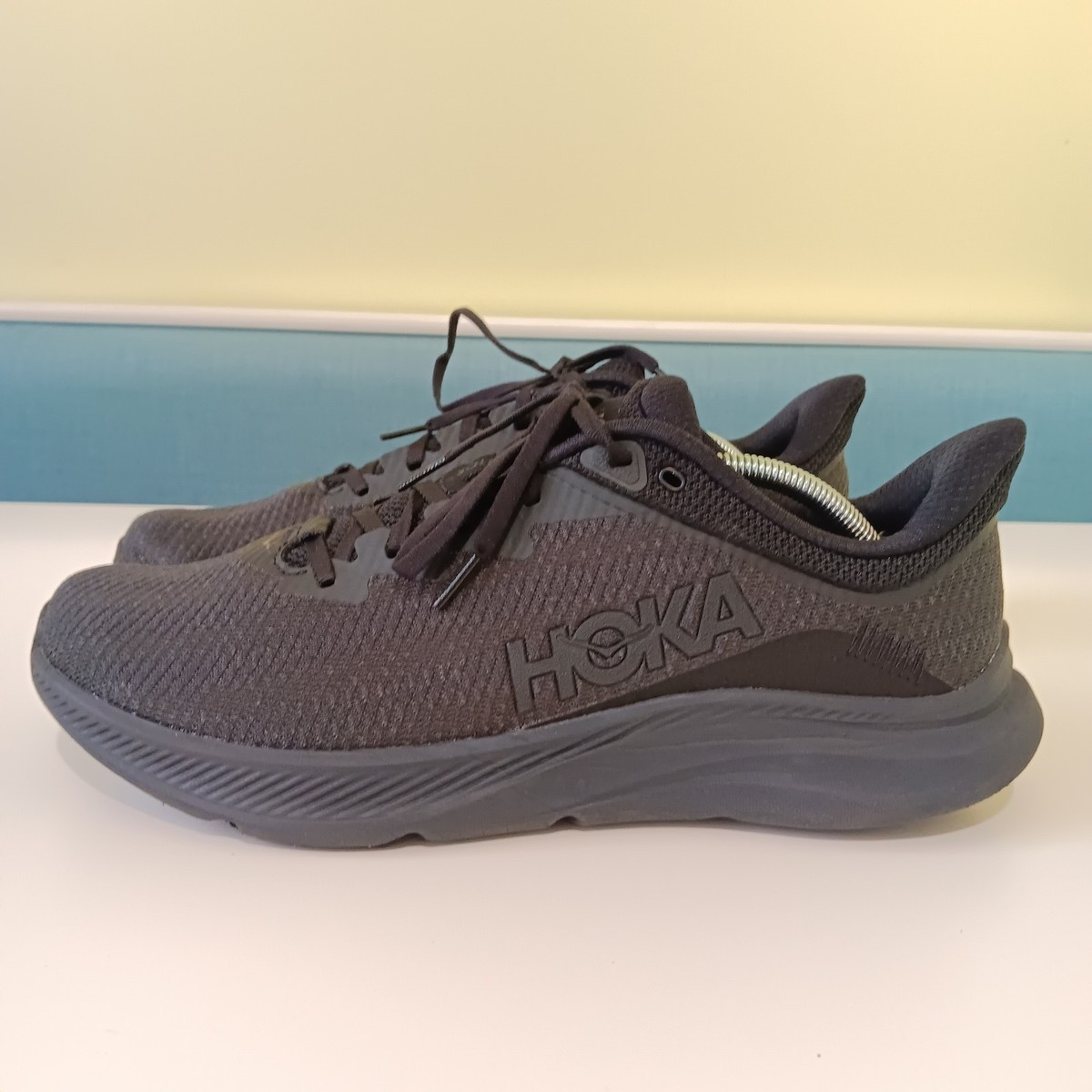 Hoka One One Solimar Shoes Mens 12.5 D Triple Black 1123074 BBLC Walk Running Hoka One One Solimar Triple Black Men main image 4
