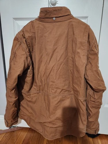 Carhartt FR Full Swing Flame Resistant CAT 3 Brown Work Jacket Mens M  image 4