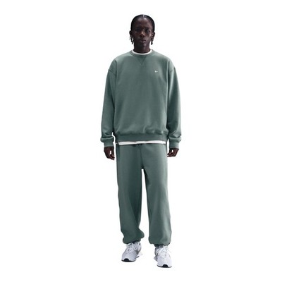 MENS NIKE SOLO SWOOSH FLEECE CREW_CLAY GREEN/WHITE HV1086-364-SIZE 2XL