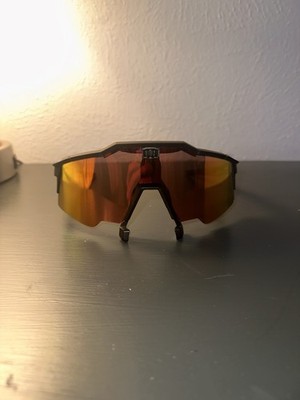 NEW 100% Speedcraft AIR Soft Tact Black/HiPER Red Multil Sunglasses 61004-100-43