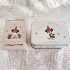 Tokyo Disney Lil’ RingRing 2025 Christmas Cookie Tin Can Set of 2 Empty Japan FS